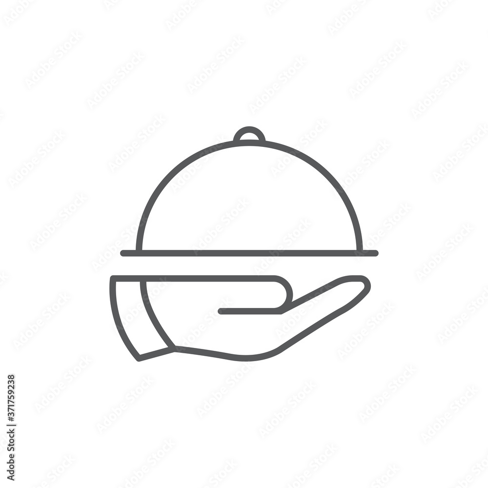 Tray icon. Food serving symbol modern, simple, vector, icon for website design, mobile app, ui. Vector Illustration Tray icon. Food serving symbol modern, simple, vector, icon for website design, mobile app, ui. Vector Illustration