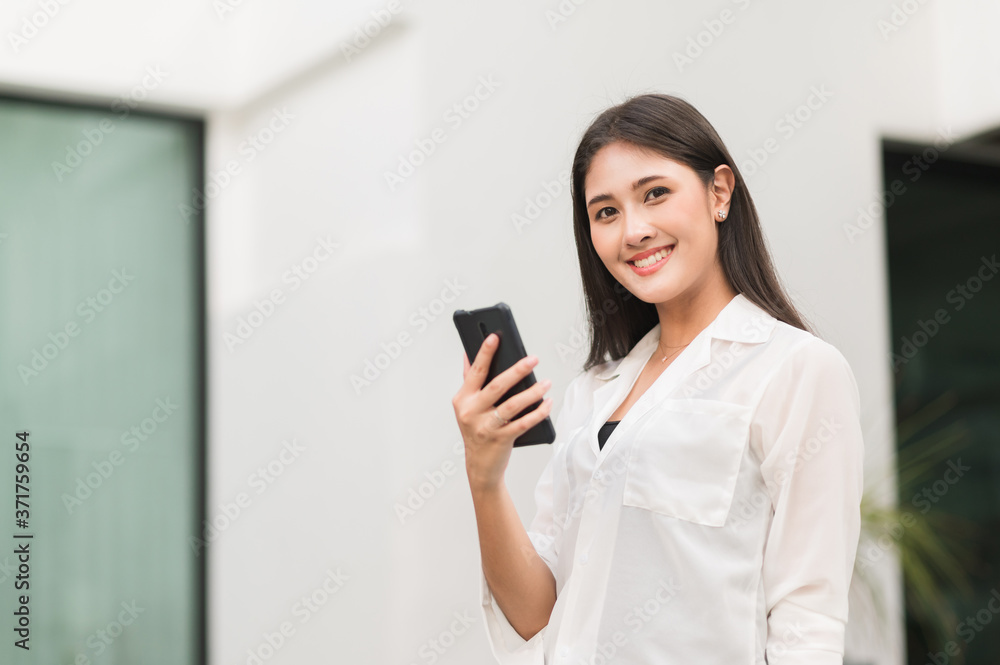 Young asian beautiful women using smartphone . Young asian beautiful women using smartphone .