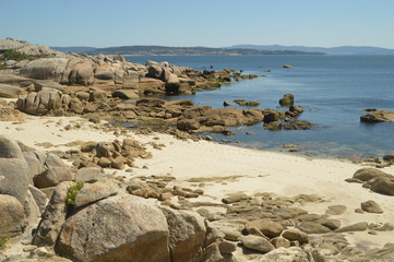 Papier peint photo  The stunning turquise beaches around Illa da Toxa in Galicia in Northern Spain  © ChrisOvergaard