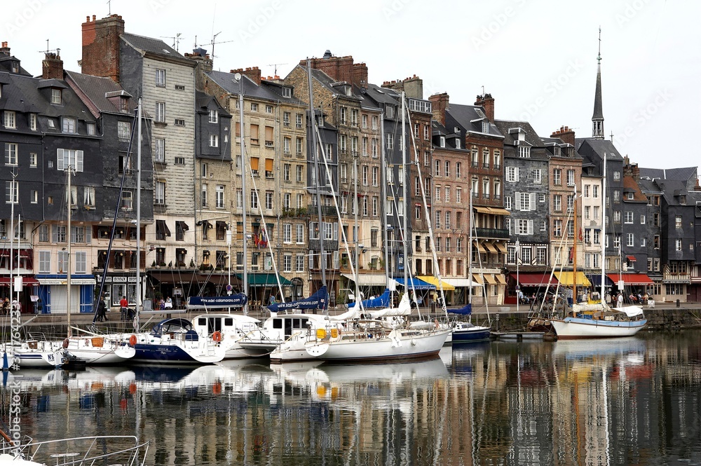 Boats at Harbour of Honfleur, Normandy
