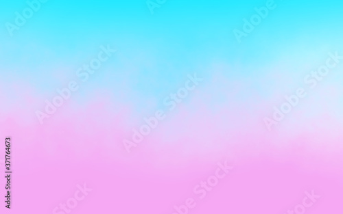 Abstract blue and pink soft cloud background in pastel colorful gradation.