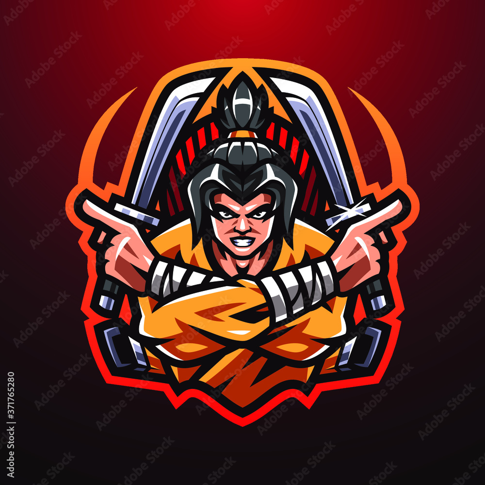 Shinobi esport mascot logo design Shinobi esport mascot logo design