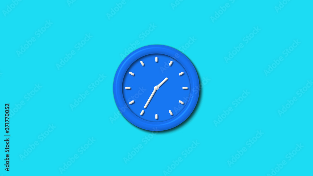 12 hours 3d wall clock icon on cyan background,Counting down clockicon 12 hours 3d wall clock icon on cyan background,Counting down clockicon