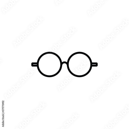 Glasses thin icon isolated on white background, simple line icon for your work.