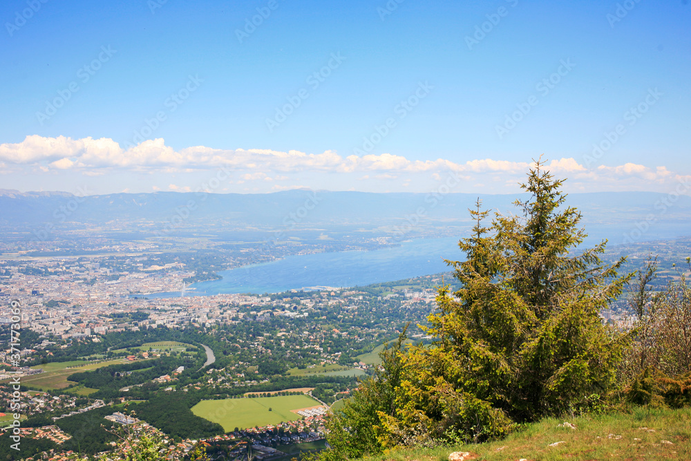 View at the Lake Annecy a perialpine lake in Haute Savoie in France. View at the Lake Annecy a perialpine lake in Haute Savoie in France.