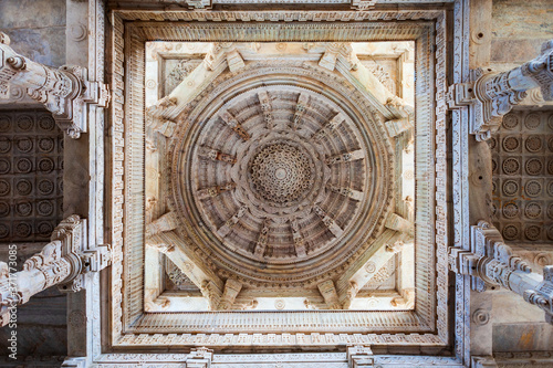 Ranakpur Jain temple in Rajasthan, India photo