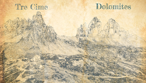 Tre Cime di Lavaredo in Dol...