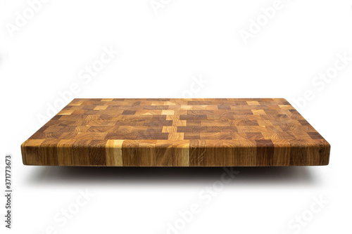 wooden chopping board end made of oak wood