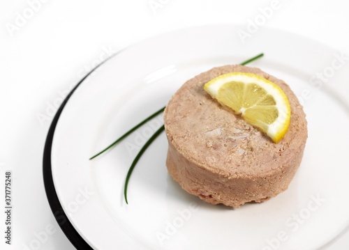 Plate with Canned Tuna Fish