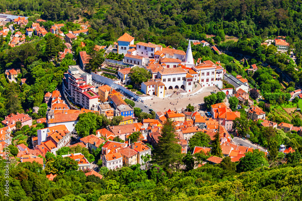 Sintra National Palace in Sintra, Portugal