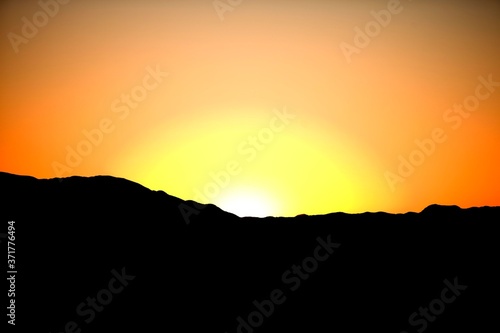Sunset at Namib-Naukluft Park in Namibia