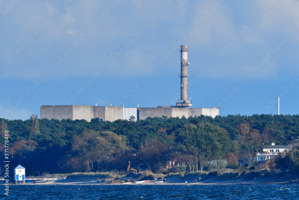 Das stillgelegte Kernkraftwerk Greifswald an der Ostsee