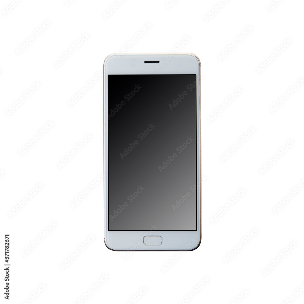 Mobile smart phone on white background technology Mobile smart phone on white background technology