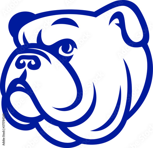 Simple Line Art English Bulldog 