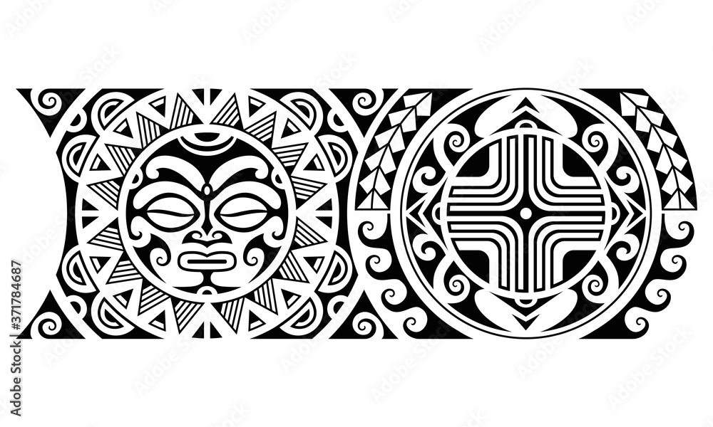 Polynesian Sun Tattoo Stock Illustrations, Royalty-Free Vector Graphics &  Clip Art - iStock
