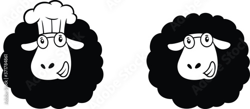 Funny Black Sheep as a Chef