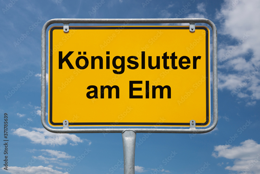 Ortstafel Königslutter am Elm