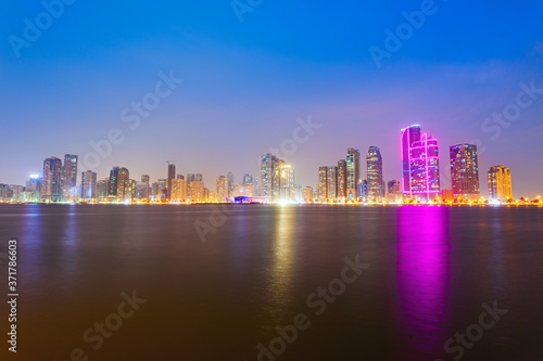 Sharjah city centre skyline, UAE