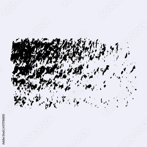 Fototapeta Naklejka Na Ścianę i Meble -  Abstract black splashes, stains in grunge style, original - isolated on white background - vector. Design element