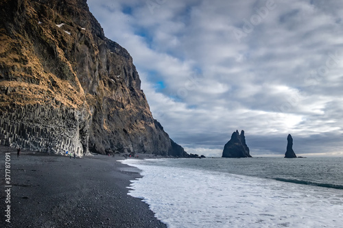 The sea stacks and cliffs of Iceland's south coast.