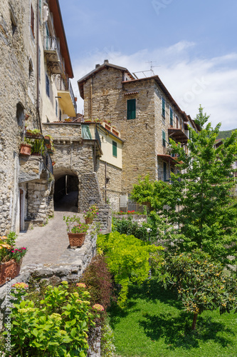 Fototapeta Naklejka Na Ścianę i Meble -  Rocchetta Nervina ancient village, Liguria region, Italy