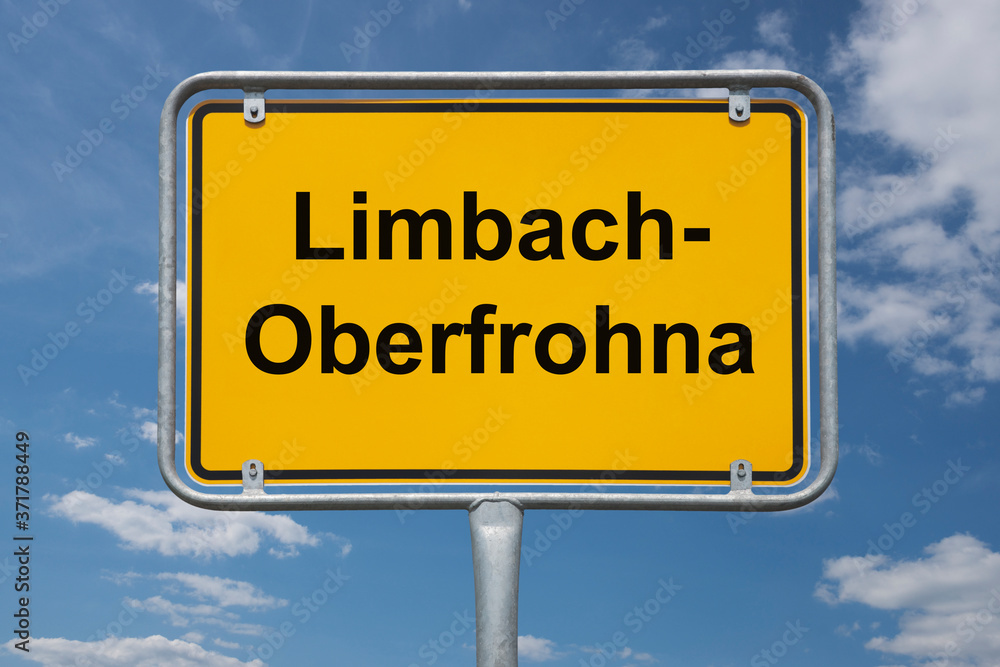 Ortstafel Limbach-Oberfrohna