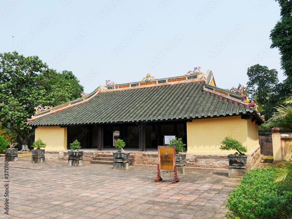 Vietnam, Thua Thien Hue Province, Hue City, listed at World Heritage site by Unesco, Forbidden City or Purple City in the Heart of Imperial City , Minh Mang Emperor's Mausoleum