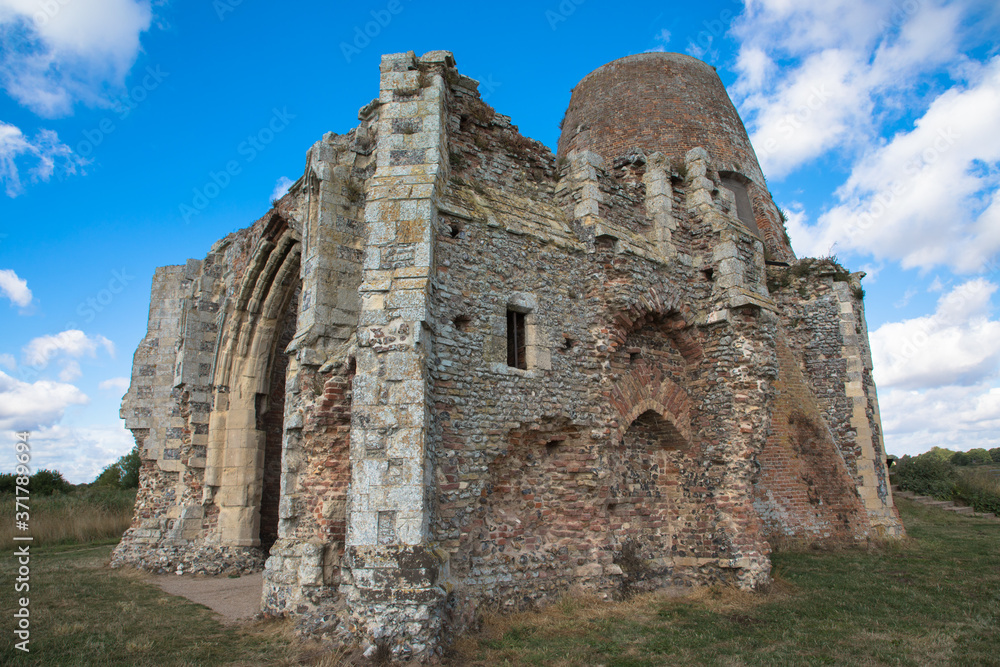 Views of Benet's Abbey, The Broads, Norfolk, UK Views of Benet's Abbey, The Broads, Norfolk, UK