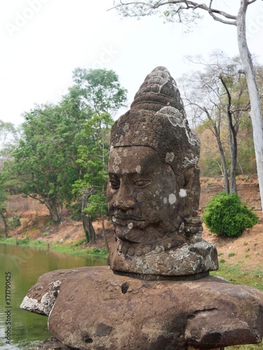 Angkor Thom Temple, Siem Reap Province, Angkor's Temple Complex Site listed as World Heritage by Unesco in 1192, built by King Jayavarman VII between XIIth and XIIIth Century, Cambodia