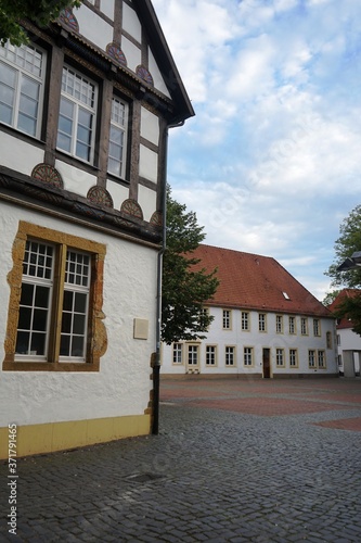street in the old town of bielefeld