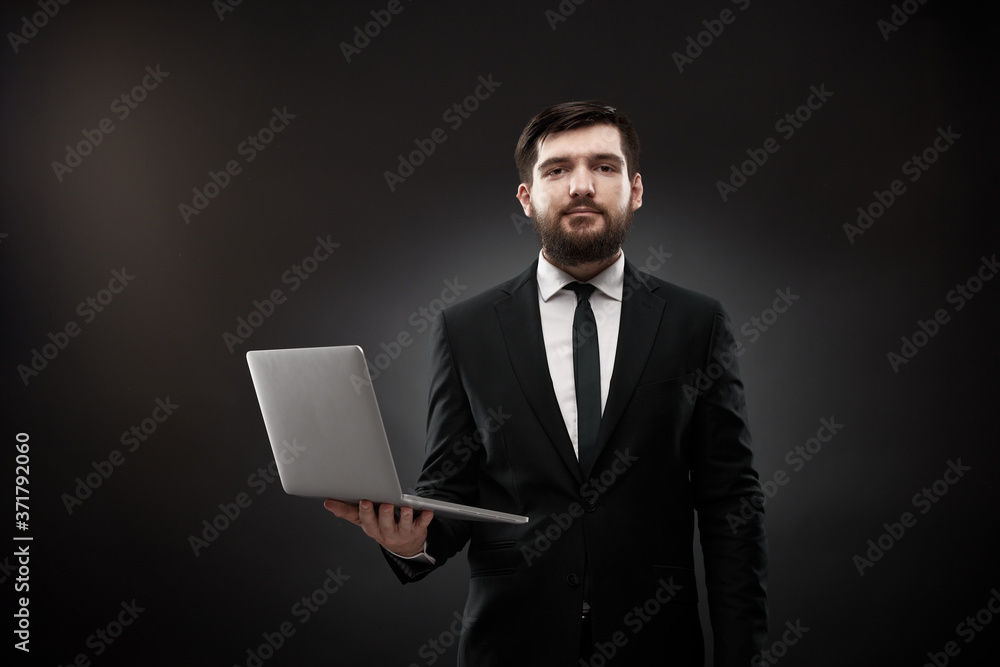 Businessman with laptop Businessman with laptop