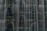 Waterfall on Divoky creek near Kouty nad Desnou village in summer day