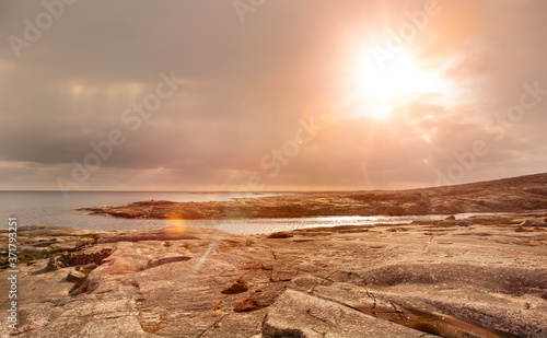 Sonnenuntergang an der Schwedischen Schärenküste