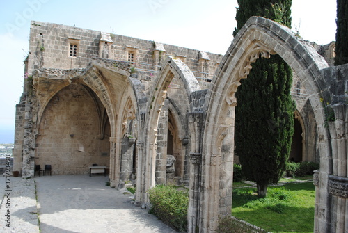 Beautiful Bellapais Abbey Monastery  dated back 13th Century. Kyrenia  Girne Northern Cyprus