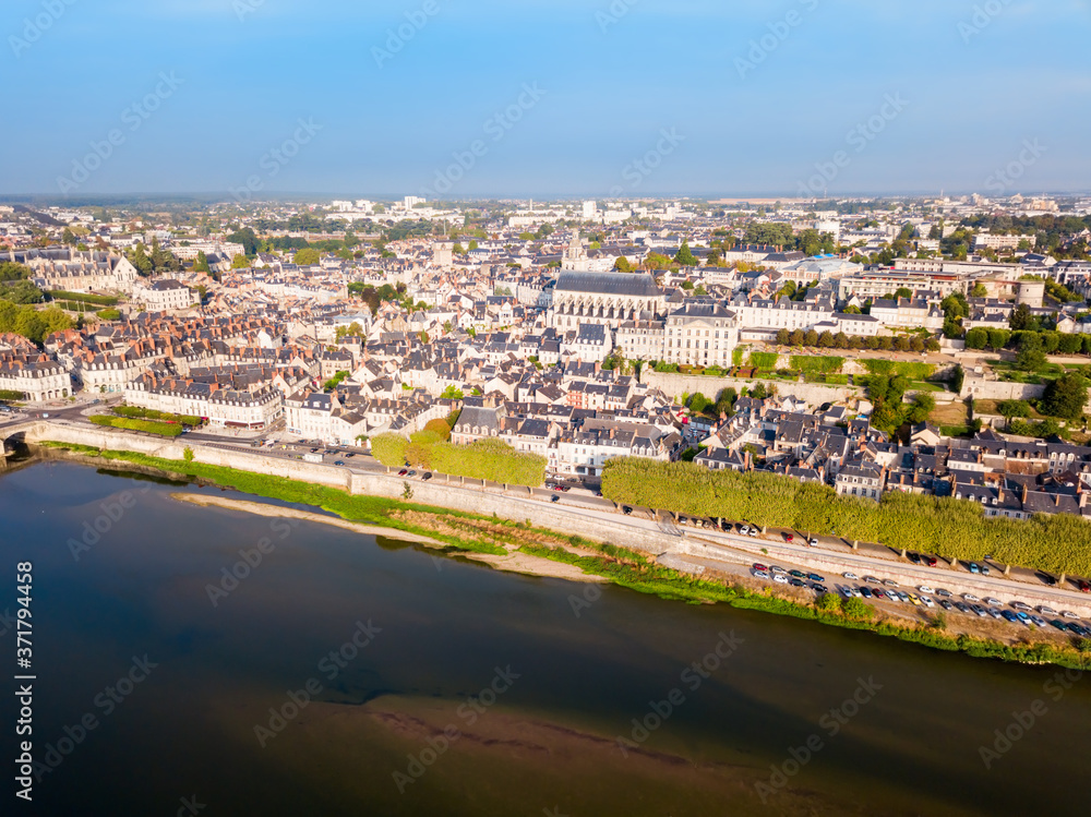 Loire river valley and Blois city