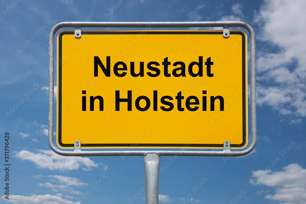 Ortstafel Neustadt in Holstein