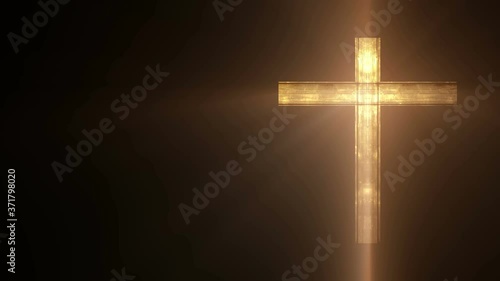 Glowing Christian Cross Loop photo