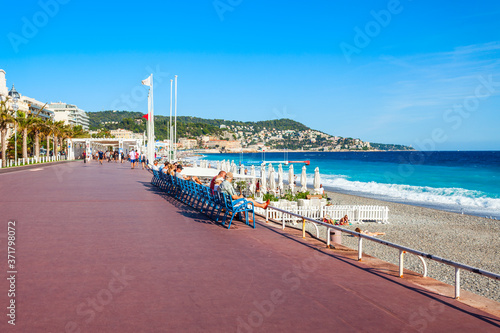 Obraz na plátně Promenade des Anglais in Nice
