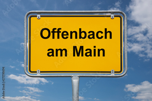 Ortstafel Offenbach am Main