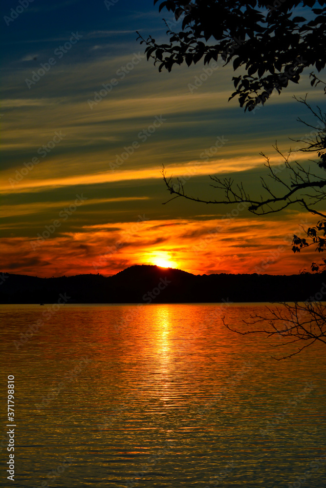 Peaceful Sunset on Back Lake