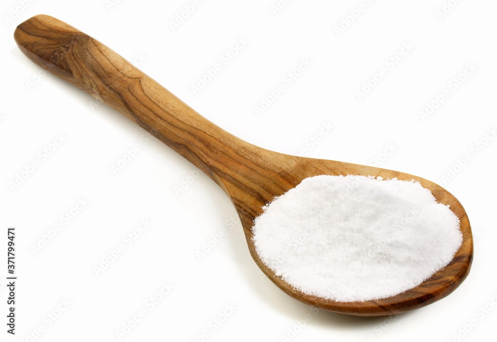 Prebiotic Inulin Powder on white Background - Isolated Prebiotic Inulin Powder on white Background - Isolated