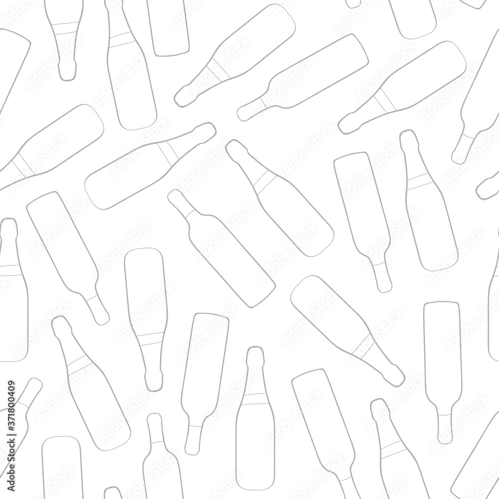 Bottle seamless pattern. Outline bottle alcohol. Seamless pattern bottle. Hand drawing alcohol bottle. Vector illustration wine and champagne. Alcohol card. Champagne outline. Wine outline. Alcohol. Bottle seamless pattern. Outline bottle alcohol. Seamless pattern bottle. Hand drawing alcohol bottle. Vector illustration wine and champagne. Alcohol card. Champagne outline. Wine outline. Alcohol.