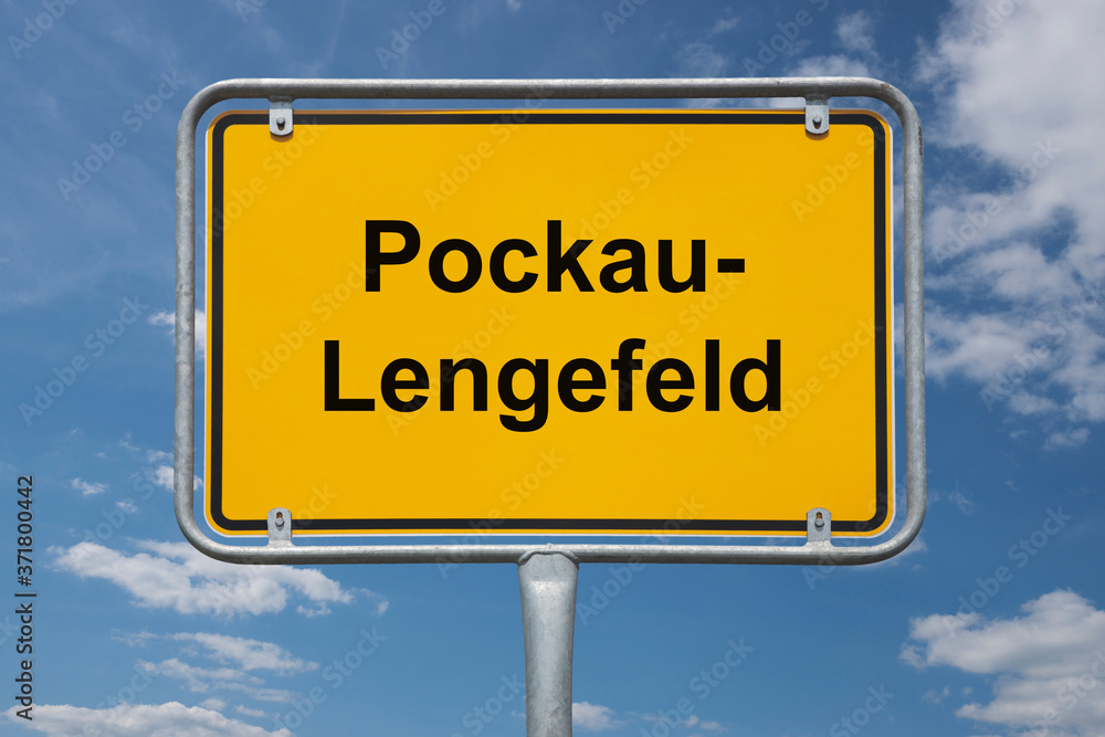 Ortstafel Pockau-Lengefeld