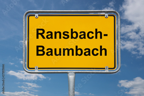 Ortstafel Ransbach-Baumbach