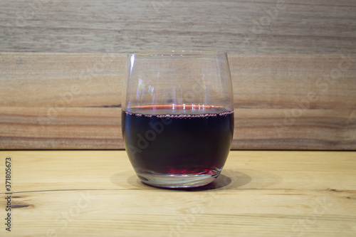 grape juice in a glass
