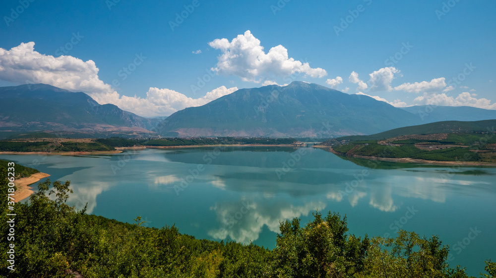 The Stunning Lakes of Albania. Aerial view. The Stunning Lakes of Albania. Aerial view.