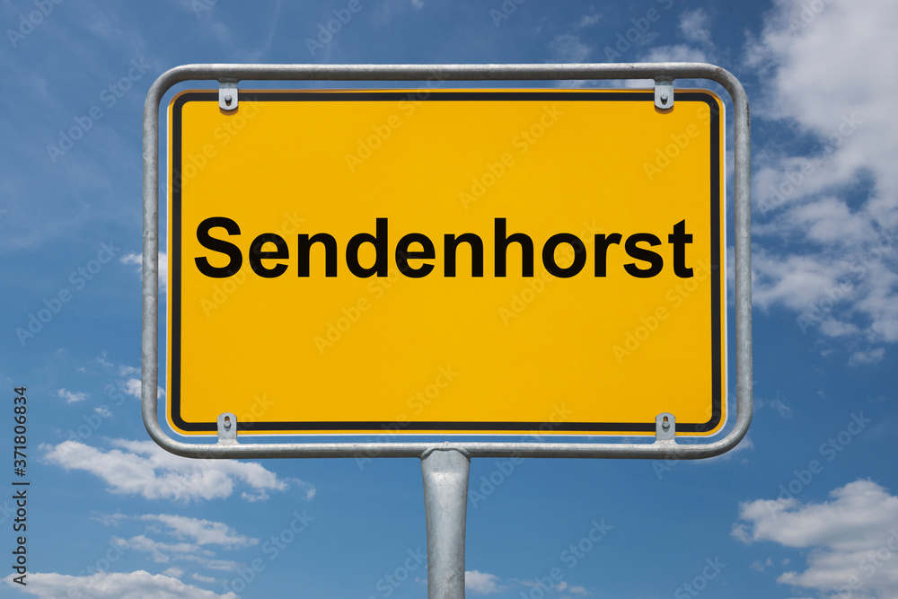 Fototapeta premium Ortstafel Sendenhorst