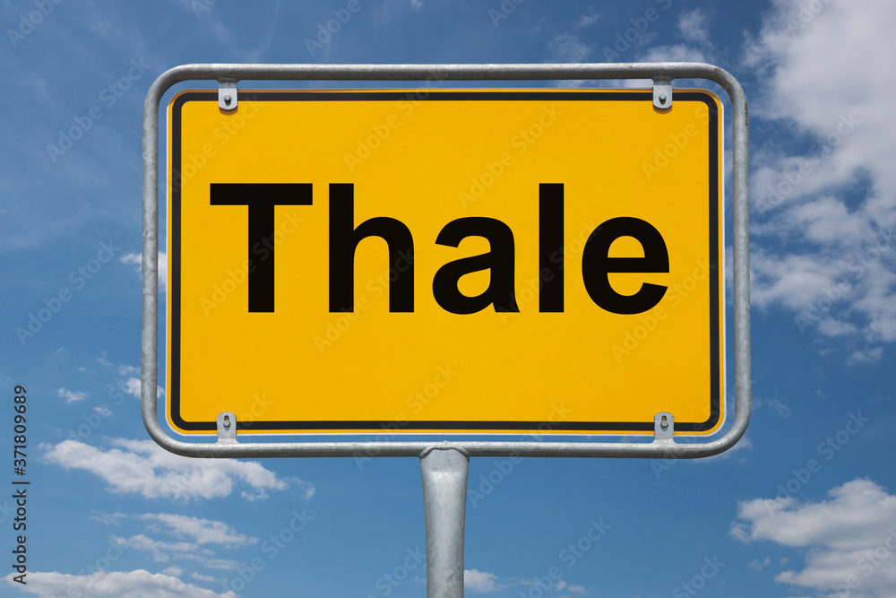 Ortstafel Thale