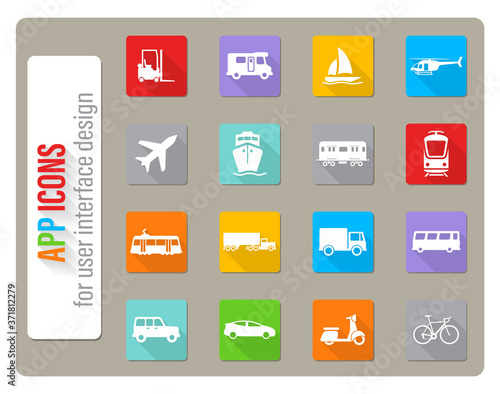 Transportation simply icons Free Download Transportation simply icons - GFXLoad