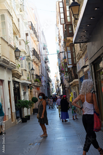 fotos de calle de la ciudad de Cadiz- España